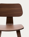 Gena Chair in Walnut Veneer and Rubberwood