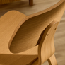 Gena Chair in Oak Veneer and Rubberwood