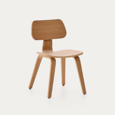 Gena Chair in Oak Veneer and Rubberwood