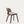 Gena Chair in Beige Chenille with Walnut Veneer and Rubberwood Frame