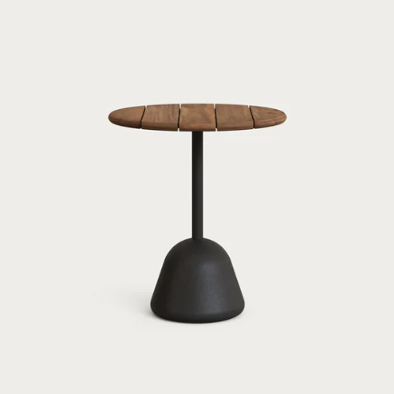 Saura Table Acacia Top Walnut Finish
