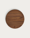 Saura Table Acacia Top Walnut Finish