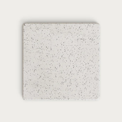Saura Square Bar Table in White Terrazzo