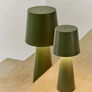 Arenys Table Lamp in Green Finish