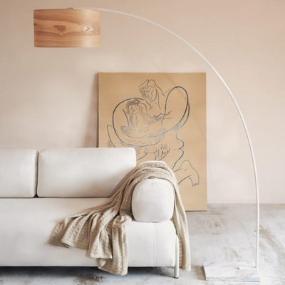 Juhe Floor Lamp in Ash Veneer