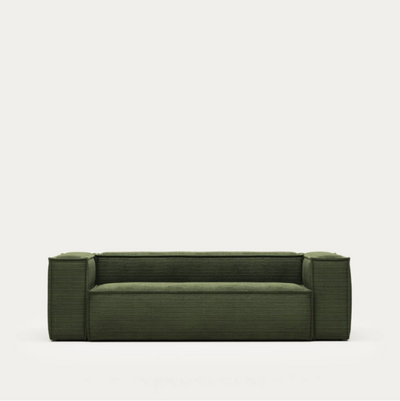 Blok 3 Seater Sofa (Green Thick Corduroy)