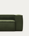 Blok 3 Seater Sofa (Green Thick Corduroy)