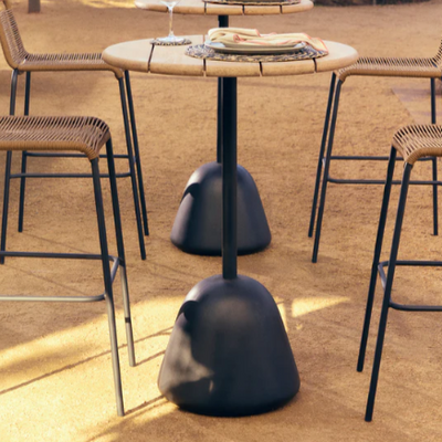 Saura  Round High Bar Table