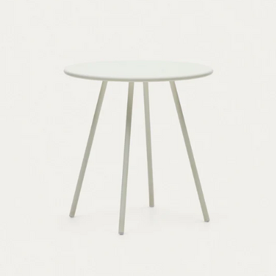 Montjoi Round Outdoor Table with White Finish