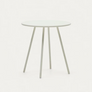 Montjoi Round Outdoor Table with White Finish