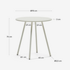 Montjoi Round Outdoor Table with White Finish