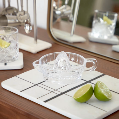 Tahina White Marble Serving Board