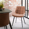 Adam Dining Chair (Brown PU)