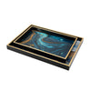 Agate Blue Rectangular Tray