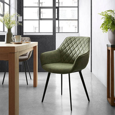 Amira Dining Chair (Green PU)