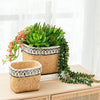 Aztec Illusion Wicker Pot