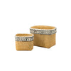 Aztec Illusion Wicker Pot
