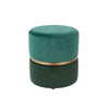 Bubbly Forest Velvet Stool