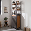 City Slim Shelf with Metal Door