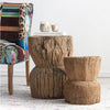 Carved Wood Stool (Display As-Is)