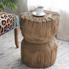 Carved Wood Stool (Display As-Is)