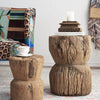 Carved Wood Stool (Display As-Is)