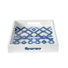 Mediterranean Indigo White Tray