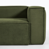 Blok Corduroy Sofa (Green 3 Seater)