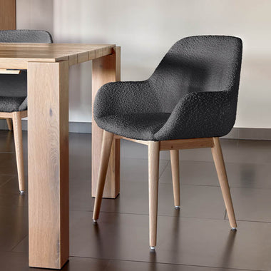 Konna Dining Chair (Black Fleece)