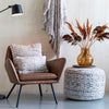 Liv Plum Pouf (Display As-Is)