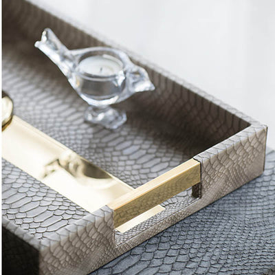 Reptilian Brown Tray