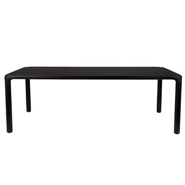 Black Rectangular MDF Wood Dining Table