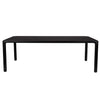 Black Rectangular MDF Wood Dining Table