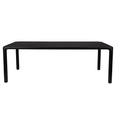 Black Rectangular MDF Wood Dining Table