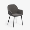 Konna Dining Chair (Dark Grey Fabric)