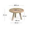 Glenda Teak Coffee Table