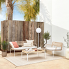balcony solid wood coffee table singapore furniture