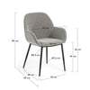 Konna Dining Chair (Light Grey)