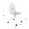 Ralfi White Office Chair