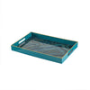 Teal Precious Rectangular Tray