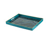 Teal Precious Rectangular Tray