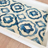 Mediterranean Indigo White Tray